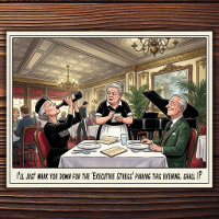 Lustiges Kellnerin Leben Restaurant Humor Postkart