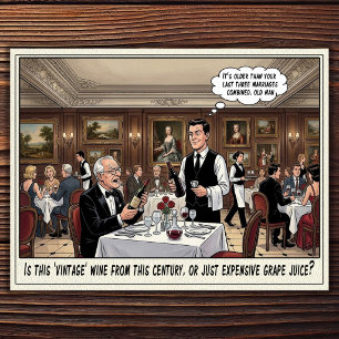 Lustiges Kellnerin Leben Restaurant Humor Postkart Postkarte