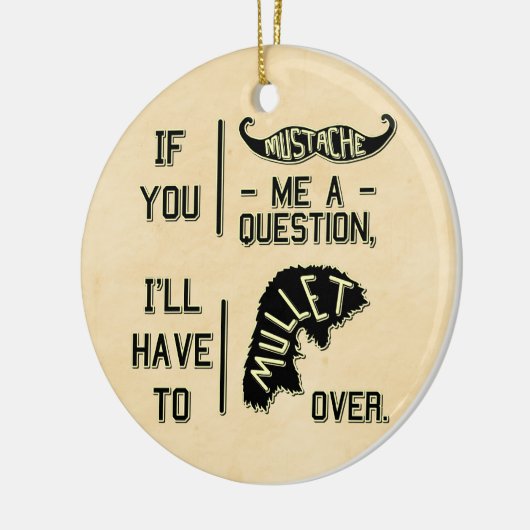 Lustiges Keramik Ornament (Links)