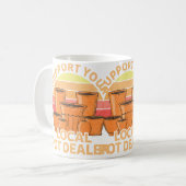 Lustiges Keramikgeschenk für Töpferhändler Männer Kaffeetasse (Vorderseite Links)