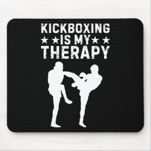 Lustiges Kickboxen für Männer Frauen Kickboxer Wor Mousepad