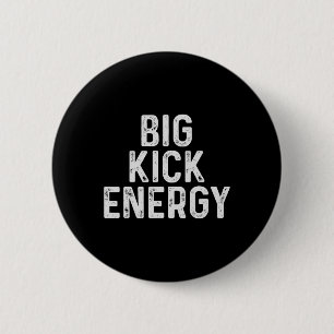 Lustiges Kickboxen Große Kick-Energie Button
