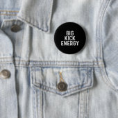 Lustiges Kickboxen Große Kick-Energie Button (Beispiel)