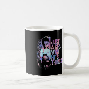 Lustiges Kickboxen Nur Ein Mädchen Das Sachen Trif Kaffeetasse