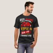 Lustiges Kickboxen T-Shirt (Vorne ganz)