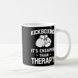 Lustiges Kickboxer-Geschenk Therapie Kickboxen Kaffeetasse