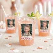 Lustiges Kinderfoto Schau mal, wer jetzt heiratet Aufkleber