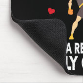 Lustiges Kinderkickboxer-Outfit - Boxendes Kind Mousepad (Ecke)