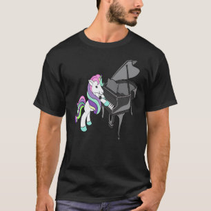 Lustiges Klavier-Einhorn-Shirt Musiklehrer T-Shirt