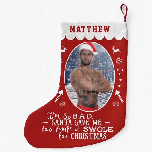 Lustiges Kleiner Weihnachtsstrumpf (Rückseite)