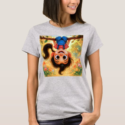 Lustiges kleines Mädchen T-Shirt (Vorderseite)