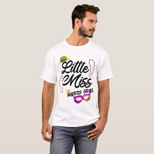 lustiges kleines Mardi Gras T-Shirt (Vorne ganz)