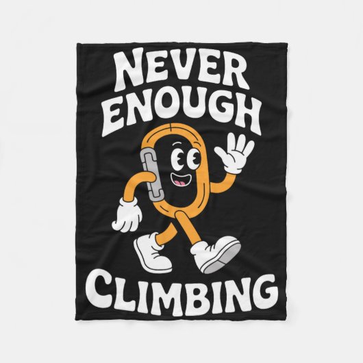 Lustiges Klettern oder Retro Bouldering Fleecedecke (Vorderseite)