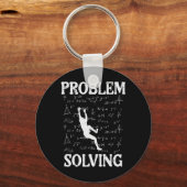 Lustiges Klettern Problemlösung Math Formeln Männe Schlüsselanhänger (Vorderseite)