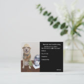 Lustiges Klimaanlagen-Geschäft Visitenkarte (Stehend Vorderseite)