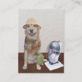 Lustiges Klimaanlagen-Geschäft Visitenkarte (Rückseite)