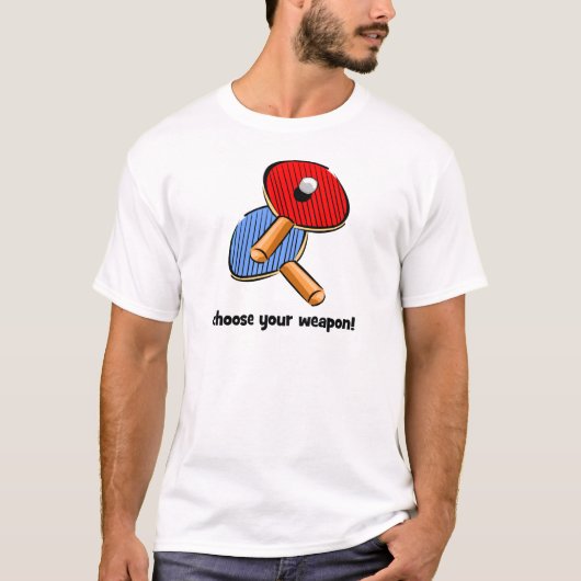 lustiges Klingeln pong T-Shirt (Vorderseite)