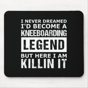 Lustiges Kniebrettfahren für Männer Mousepad