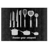 lustiges Kochen Schneidebrett (Vorderseite)