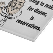 Lustiges kochendes Zitat Schneidebrett (Ecke)