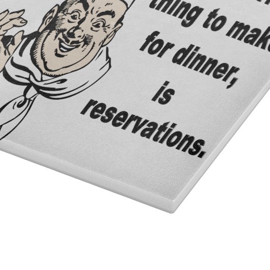 Lustiges kochendes Zitat Schneidebrett (Ecke)