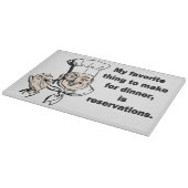 Lustiges kochendes Zitat Schneidebrett (Ecke)