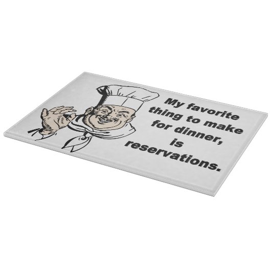 Lustiges kochendes Zitat Schneidebrett (Ecke)