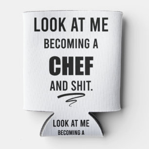 Lustiges Kochgeschenk für Chef Lustiges Chef-Shirt Dosenkühler