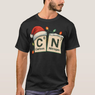Lustiges Kohlenstoff-Stickstoff-6-7-Weihnachten-Sc T-Shirt