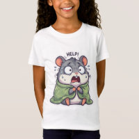 Lustiges komisch panisches erschrockenes Hamster H