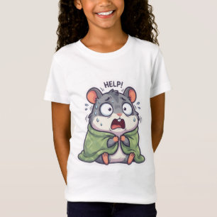 Lustiges komisch panisches erschrockenes Hamster H T-Shirt