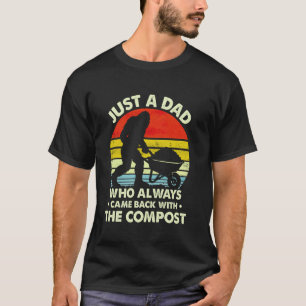 Lustiges Kompost-Sonnenuntergangs-Design für Väter T-Shirt