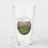 Lustiges Kookaburra gegen Koala Tennis Match Art Glas (Vorderseite)