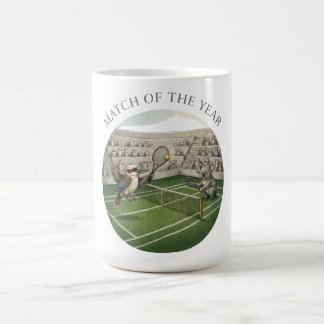 Lustiges Kookaburra gegen Koala Tennis-Match Art Kaffeetasse