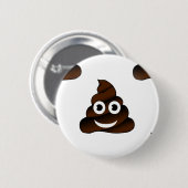 lustiges Kopo-Piktogramm Button (Vorne & Hinten)