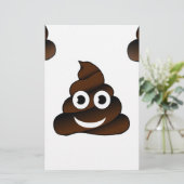 lustiges Koto-Emoji Briefpapier (Stehend Vorderseite)