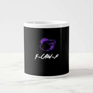 Lustiges Krähen-Logo F-Caw-F – Krächzt nach Aufmer Jumbo-Tasse