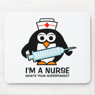 Lustiges Krankenpflege mousepad mit niedlicher