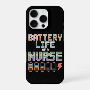 Lustiges Krankenpfleger-Batterielebensdauer-Zitat iPhone 16 Pro Hülle