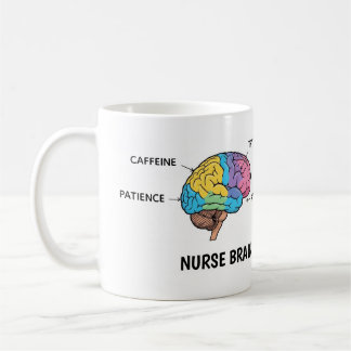 Lustiges Krankenpfleger-Gehirn-Anatomie-Sarkastisc Kaffeetasse