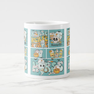 Lustiges Krankenpfleger Halloween BlueTile Basic D Jumbo-Tasse