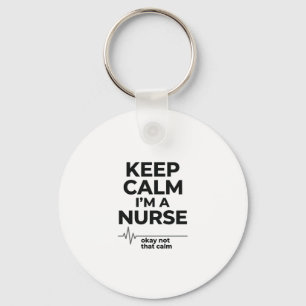 Lustiges Krankenpfleger Keep Calm Vintage Gravur S Schlüsselanhänger