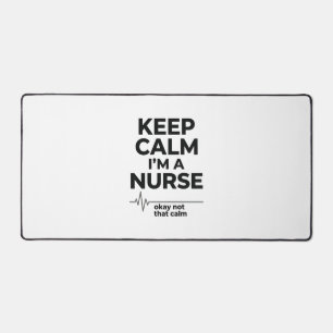 Lustiges Krankenpfleger Keep Calm Vintage Gravur S Schreibtischunterlage