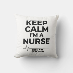 Lustiges Krankenpfleger Keep Calm Vintage Gravur T Kissen