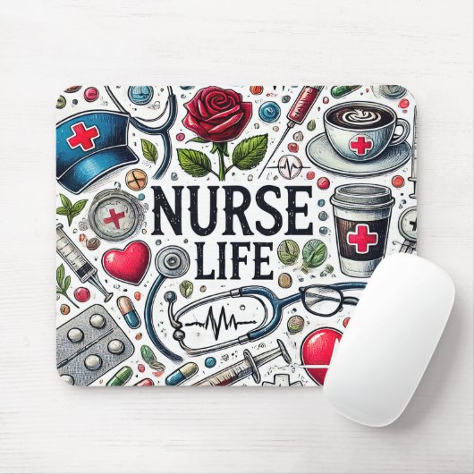 Lustiges Krankenpflegerleben Mousepad (Mit Mouse)