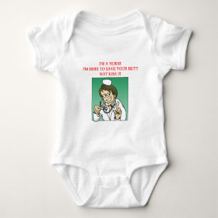 lustiges Krankenschwestersprichwort Baby Strampler