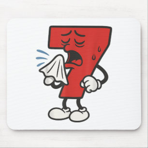 Lustiges Krankes Sieben 67 Halloween-Kostüm für Tr Mousepad