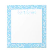 Lustiges Kreis-Muster Notizblock (Vorderseite)