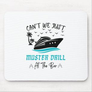 Lustiges Kreuzfahrt-Muster-Drill-Trinkdesign Mousepad