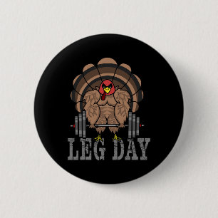 Lustiges Kreuzheben Truthahn Thanksgiving Beintrai Button